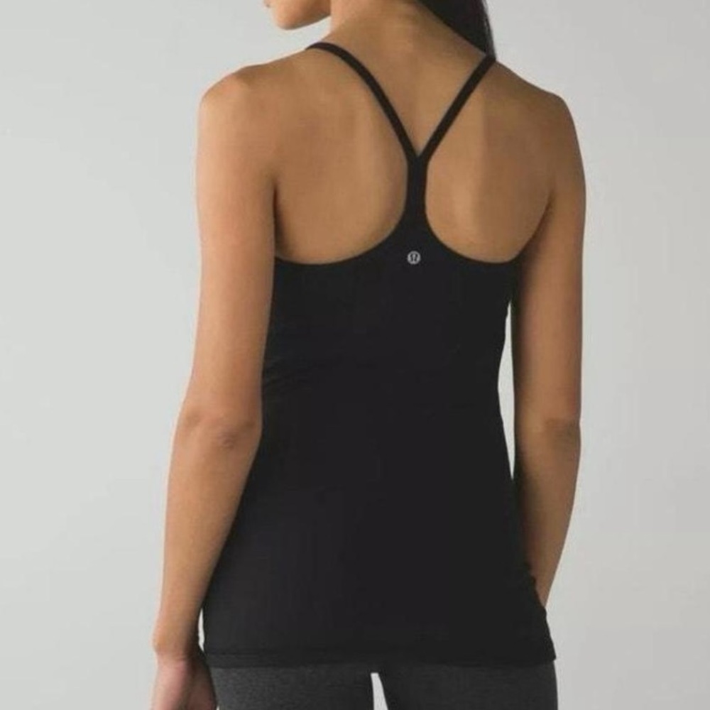 Lululemon Power Y thin strap Racerback Tank top black 6